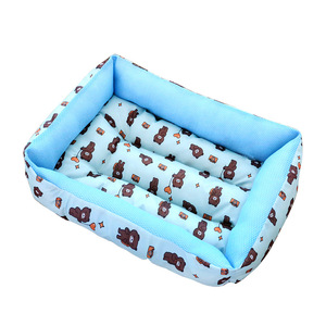 Summer Breathable Mesh Pet <b>Bed</b> Rectangle Polyester Fiber Fill For Dogs Cats Small Medium Size Hand Washable - Product Image 5