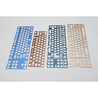 Clavier électronique CNC personnalisé de précision, anodisé multicolore, sablé, 109 104 101 87 touches, acier inoxydable, fil EDM, brochage