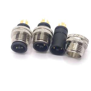 Werkseitige Lieferung IP67 Wasserdichter <span class=keywords><strong>3</strong></span> PE 4-poliger M12-T-Code-Stecker für Form kabel - Product Image 1