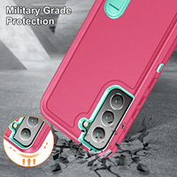 Coque de Téléphone 2 en 1 Béquille 10 Couleurs pour Samsung Galaxy S25 S24 S23 S22 Ultra Plus A06 A16 A26 A36 A56 S25 Edge