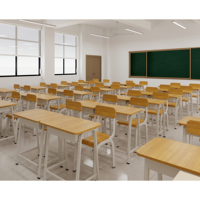 Fournitures scolaires philippines, chaise et bureau pour élèves, table d'étude pour salle de classe, école primaire et secondaire