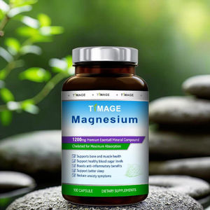 Private Label 500mg di magnesio L-treonato capsule integratori per nutrizione sportiva per il miglioramento della memoria pillole di tipo vitaminico - Product Image 1