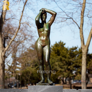 Sculpture de femme <span class=keywords><strong>nue</strong></span> en bronze grandeur nature RELONG, décoration d'art moderne à vendre - Product Image 1