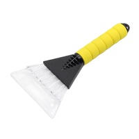 Outil de voiture 3-en-1 pour l'hiver, brosse à neige et grattoir à glace combinés pour un nettoyage rapide du pare-brise et des vitres, plastique durable