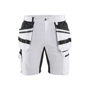 BLAKLADER - 191110001099D100 Painter shorts with <b>stretch</b> X1900 White/<b>Black</b> - EAN 7330509827710 WORK <b>TROUSERS</b> WORK SHORTS - Product Image 1