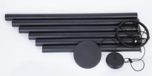 HF nuova vendita calda alluminio nero memorial wind chime per <span class=keywords><strong>giardino</strong></span> con un <span class=keywords><strong>bel</strong></span> suono - Product Image 3