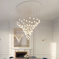 Éclairage d'intérieur très demandé : Lampe LED moderne personnalisée en forme d'orchidée, blanc chaud, pour villa, mariage, escalier, salle à manger, table