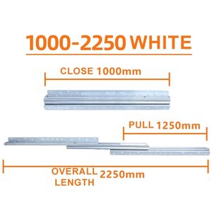 Glissières de tiroir télescopiques modernes à extension complète, 3 sections, pour <span class=keywords><strong>escalier</strong></span>, base cachée, rail de placard, bas d'<span class=keywords><strong>escalier</strong></span>, cuisine, extérieur - Product Image 6