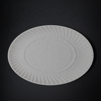 Assiette jetable en papier kraft de 7 pouces, assiette de fête, respectueuse de l'environnement, fabriquée en Chine
