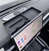 Boîte de rangement en silicone pour Jetour T2 Accessoire d'intérieur de voiture de style populaire pour tableau de bord de la console centrale (écran arrière)