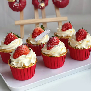 Feuille d'aluminium Cupcake Muffin Liner Papier de cuisson jetable Ramekin Holders Little Pudding Cups for Cake Tools - Product Image 5