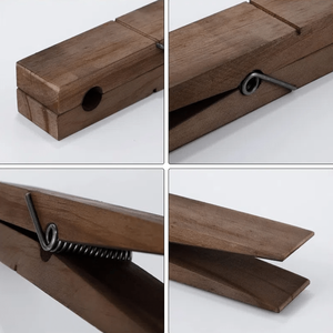 <span class=keywords><strong>Toallero</strong></span> de <span class=keywords><strong>Madera</strong></span> Extra Grande con Pinzas (para Baños) Moderno, Decorativo, de Pared, Impermeable, Multifuncional para el Hogar - Product Image 6