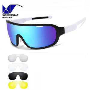 Lunettes <span class=keywords><strong>de</strong></span> <span class=keywords><strong>soleil</strong></span> <span class=keywords><strong>de</strong></span> cyclisme polarisées <span class=keywords><strong>de</strong></span> haute qualité, rouges, à monture intégrale, pour le VTT, le vélo <span class=keywords><strong>de</strong></span> montagne et le sport - Product Image 5