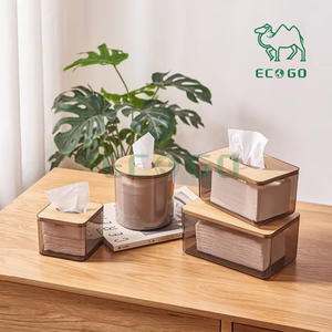 กล่องกระดาษทิชชู่ใส่ผ้าเช็ดปากปรับแต่งได้กล่องใส่กระดาษทิชชู่ไม้ไผ่สำหรับบ้าน - Product Image 1