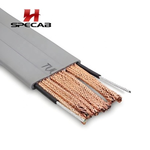 Cable Plano para Elevador TVVB de 60 Hilos y 0.75mm, Conductor de Cobre Fino Libre de Oxígeno, Cubierta Flexible de PVC (<span class=keywords><strong>TM2</strong></span>), 300V/500V, Alta Capacidad de Elevación - Product Image 3