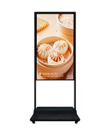 Affichage numérique double face pour intérieur, sur pied ou suspendu, écran LCD haute luminosité, lecteur publicitaire pour les magasins de détail et la restauration