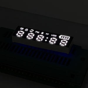 Tùy chỉnh LED hiển thị tùy chỉnh âm thanh MP3 FM LED mô-đun màu LED hiển thị màn hình hai lớp nhiệt độ ngoài trời kỹ thuật số biển - Product Image 2