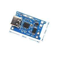 Module de charge TP4056 pour batteries lithium-ion 18650, 5V 1A, avec protection contre la température et les courts-circuits, montage CMS/THT