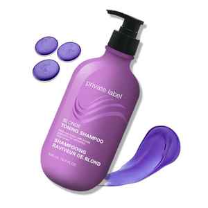 Champú <span class=keywords><strong>profesional</strong></span> con brillo púrpura | Neutraliza los tonos de latón y Amarillo | para cabello rubio, plateado, gris y resaltado - Product Image 1