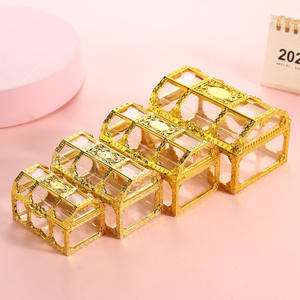 Boîte à <span class=keywords><strong>dragées</strong></span> en plastique, boîte à bonbons, boîte à sucre dorée argentée, boîte à amandes, boîte cadeau <span class=keywords><strong>pour</strong></span> fête, <span class=keywords><strong>mariage</strong></span>, baptême, anniversaire - Product Image 2