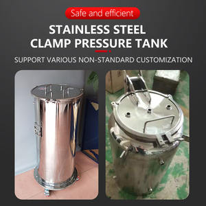 <span class=keywords><strong>Yakoo</strong></span> |   Réservoir sous pression personnalisable en acier inoxydable 304 de 1L, avec collier de serrage, pour colle haute performance, pression max. 0,3 MPa, long - Product Image 5