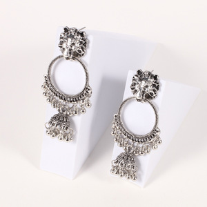 Indian Lion <b>Head</b> Tassel Earrings Alloy Long Ethnic <b>Style</b> Fashion Accessories - Product Image 4