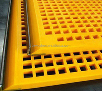 Panneau de tamis modulaire en PU haute résistance, tamis vibrant en polyuréthane pour la séparation du sable humide et du gravier, machine de carrière et d'exploitation minière