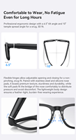 Lunettes Intelligentes IA Personnalisées OEM avec Caméra et Verres à Transition IA, Assistance en Temps Réel, Utilisation Multi-Scènes, Lunettes de Soleil IA Intelligentes pour le Travail