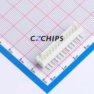 WAFER-XH2.54-13PWZ Wire-to-Board Pin Header Bent Lead Through Hole,P=2.5mm Connector 1x13P 2.5mm Right Angle Insert XH - Product Image 1