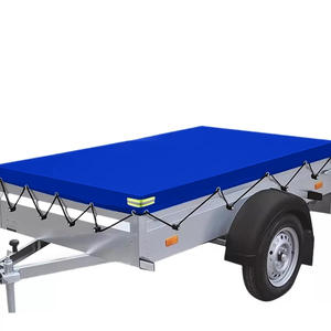 Cubierta Azul para Remolque 214x122cm, Lona Impermeable de Oxford, Tapete de Camping con Tiras Reflectantes, Forma Rectangular - Product Image 3