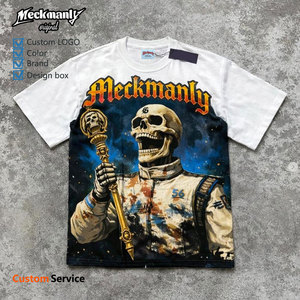 เสื้อยืดคอกลมผ้าฝ้ายหนา 100% พิมพ์ลาย DTF ปักโลโก้ตามแบบที่กำหนดเอง สำหรับทั้งชายและหญิง ตามตัวอย่างที่ให้ - Product Image 1