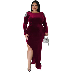 218261 Suministro al por mayor de ropa para mujer de talla grande europea y americana, vestido con accesorio en el hombro, nuevo modelo de la marca Source <span class=keywords><strong>FA</strong></span> - Product Image 5
