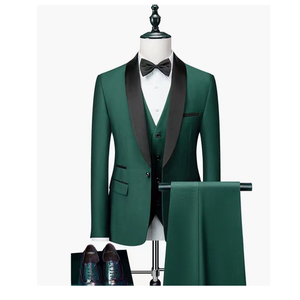 <span class=keywords><strong>Traje</strong></span> de esmoquin más popular para hombre, formal para <span class=keywords><strong>boda</strong></span>, ajustado, de 3 piezas, con chaqueta de un solo botón y chaleco, para novio y fiesta - Product Image 4