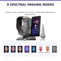 Analyseur de peau IA 36MP, appareil d'analyse cutanée du visage, équipement d'imagerie multi-spectrale, écran tactile 15,6 pouces, rapports numériques
