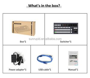 Switcher phát sóng trực tiếp các thiết bị mạng phát sóng consol <span class=keywords><strong>video</strong></span> Mixer Switcher joystick điều khiển với NDI 323 SIP - Product Image 6