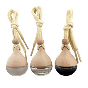 Diffuseur de parfum pour voiture en verre noir givré en forme de goutte d'eau, 6 ml - Product Image 3