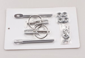 Refitted Accessories Racing Car Hood <strong>Push</strong> <strong>Button</strong> Pins Latch Hood Kit Engine Hood Cover <strong>Quick</strong> Release Lock Pin - Product Image 5