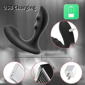 Massaggiatore Prostatico Vibrante in ABS+Silicone 2025, Dilatatore Anale, Plug Anale in Nero/Viola per Sesso Anale e Vaginale - Product Image 6