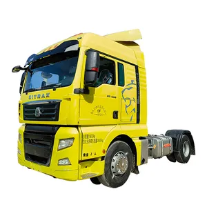 고품질 440HP 유로 5 공장 가격 아프리카 시장 용 SITRAK 6x4 팁 덤프 트랙터 트럭 사용