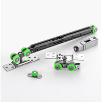 Rouleaux d'amortisseur de porte coulissante à fermeture douce simple de conception moderne système de quincaillerie de glissière de porte de poche Cont