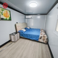 Prêt à l'emploi 20Ft 30Ft 40Ft Conteneur préfabriqué Maison extensible à vendre Maison préfabriquée pliable en acier léger Villa 2 Bedroom
