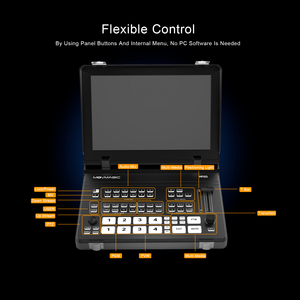 Movmagic mf10s 10.1 inch 5 kênh SDI live stream <span class=keywords><strong>video</strong></span> Switcher với phát lại và ghi âm chức năng hỗ trợ PTZ kiểm soát - Product Image 6