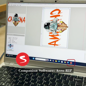 ซื้อ 1 แถม 10 ชุดผลิตภัณฑ์สิ่งทอขนาดเล็ก ชุดเต็ม L805 เครื่องพิมพ์เสื้อยืดแบบตั้งโต๊ะหัวเดียว พร้อมแล็ปท็อป ฟิล์ม DTF ผงหมึก - Product Image 2