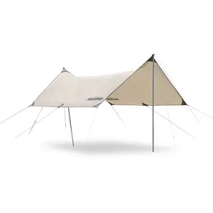 Naturehike Girder Shelter Sun Shade Rain Fly Awning Camping <strong>Tarp</strong> <strong>with</strong> Tent <strong>Pole</strong> Beach Tent Sun Shelter - Product Image 1