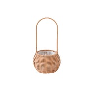 Panier de rangement en osier en stock, panier à pain, panier à fleurs, décoration pour mariage et restaurant