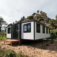 Maison conteneur extensible moderne prête à l'emploi de 30 pieds Villa préfabriquée en acier mobile maison portable 2-5 bureau extérieur