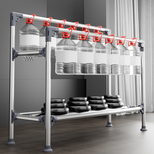 Tendedero de <span class=keywords><strong>Ropa</strong></span> de Acero Inoxidable, Tendedero Doble, Tendedero de <span class=keywords><strong>Ropa</strong></span> Independiente, Organizador de Lavandería Grande - Product Image 3