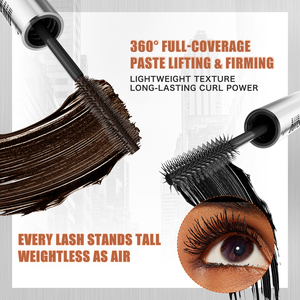 Mascara double embout waterproof, effet recourbant et allongeant, noir et brun, volume 3D, liquide pour maquillage quotidien - Product Image 6