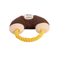 Nouveau jouet à tirer pour chien en velours durable Gorilla, style dessin animé, jouet en peluche interactif pour chiens de taille moyenne à grande, caractéristique durable