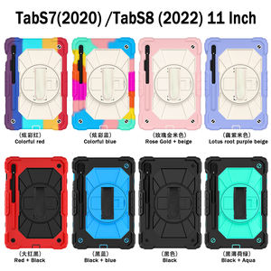Nouvelle <span class=keywords><strong>coque</strong></span> de <span class=keywords><strong>protection</strong></span> rotative à <span class=keywords><strong>3</strong></span> couches multifonction avec sangle d'épaule/main et béquille pour <span class=keywords><strong>tablette</strong></span> <span class=keywords><strong>Samsung</strong></span> <span class=keywords><strong>Tab</strong></span> S7/S8 - Product Image 2